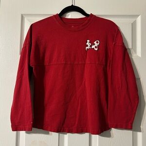 Disney Parks red Minnie Mouse long sleeve shirt